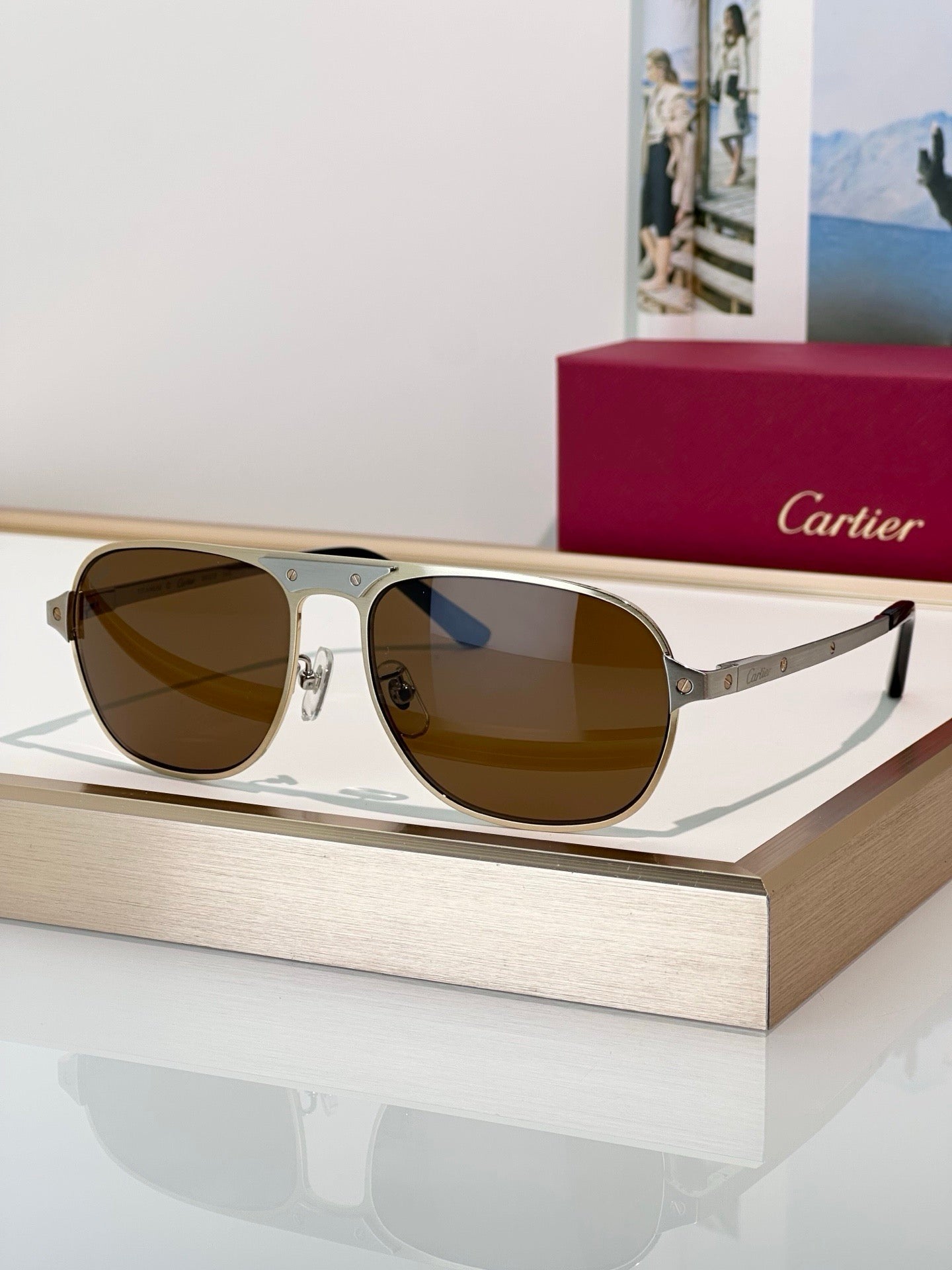 Cartier CT0532S 002 Première de Cartier Sunglasses NEW 🐆 - onlinechics.com
