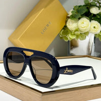 LOEWE Round Spoiler Aviator Sunglasses  ✨