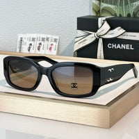 CHANEL 5526 Rectangle SUNGLASSES Acetate Black  🖤