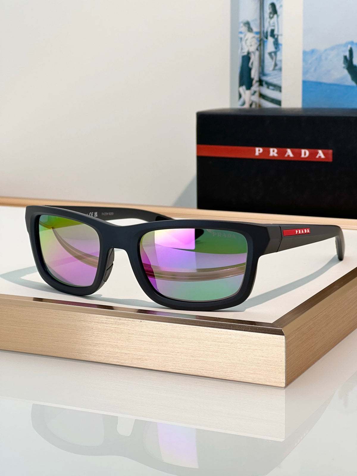 PRADA Linea Rossa PS B10S 1BO08Z Sunglasses 🟥