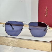 Cartier Exception POLARISED CT0424S 001 Sunglasses Pilot 59-15-140 ✨
