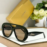 LOEWE Round Spoiler Aviator Sunglasses  ✨
