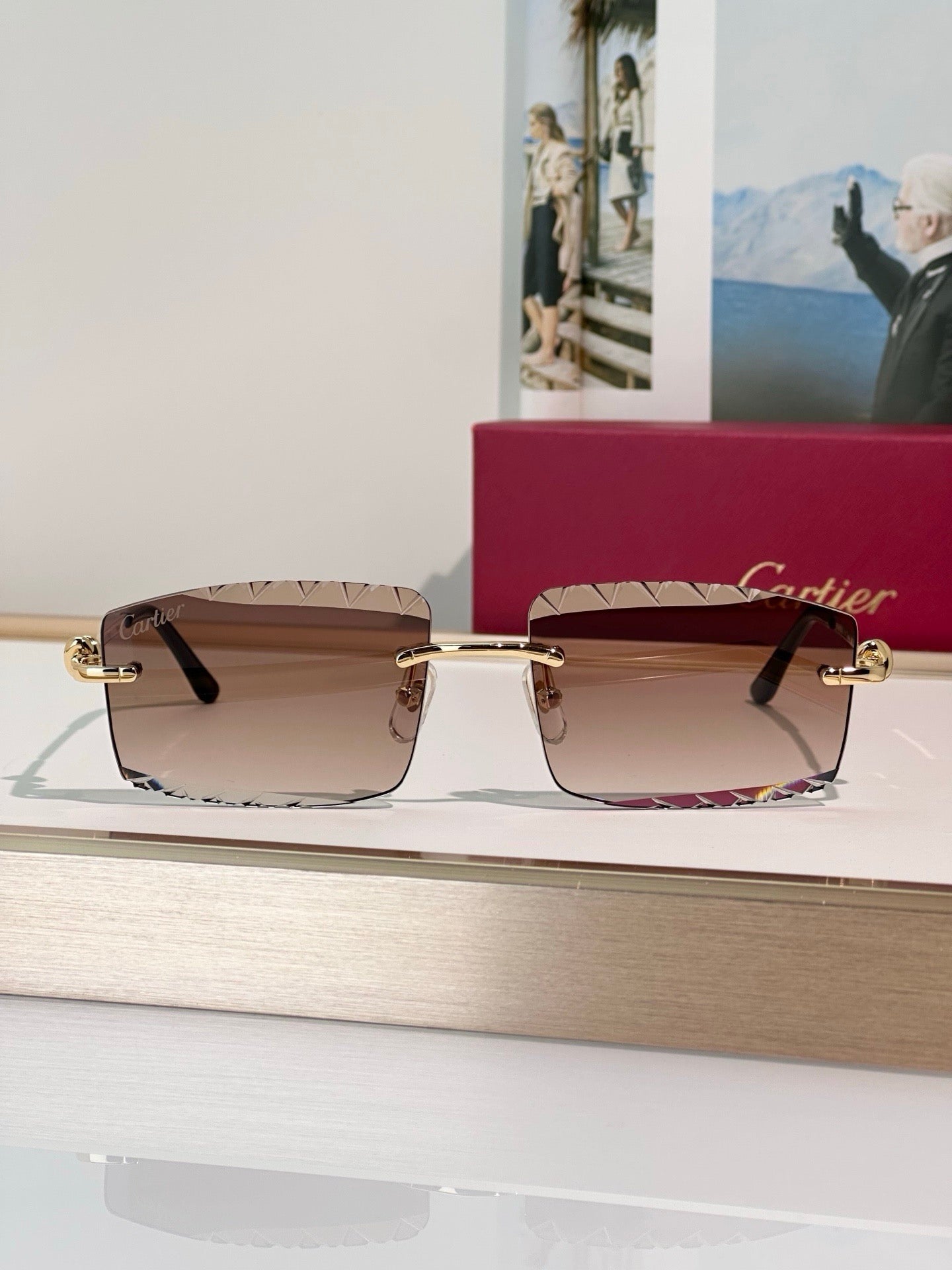 Cartier CLASSIC C DE CARTIER MOTIF CT0916 Sunglasses 🐆 - onlinechics.com