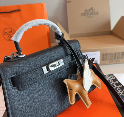 HERMES Hermès Kelly Sellier 20  Epsom Palladium Hardware✨ - onlinechics.com