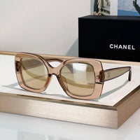 CHANEL 9173  Square Sunglasses - Silver Pink Mirror - Chanel Eyewear  🖤