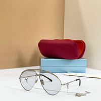 Gucci GG1654S 012 Aviator Oversized Sunglasses 🇮🇹