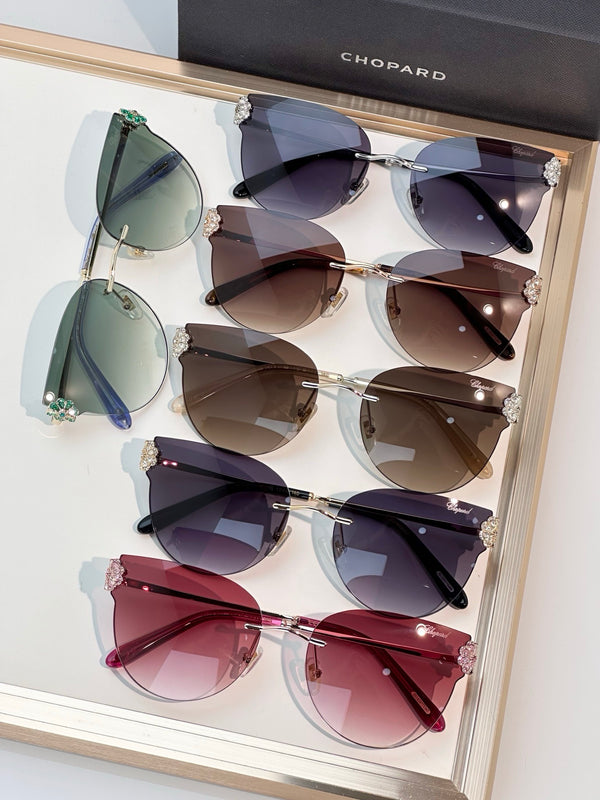 Chopard  VCHL61S - 300K Polished Rose Gold-Silver Sunglasses  ✨