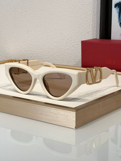 -  Valentino KYLIE JENNER V-Due Acetate & Titanium Cat-Eye Sunglasses✨ - onlinechics.com