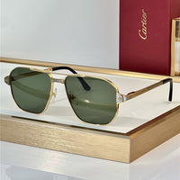 Cartier Exception POLARISED CT0424S 001 Sunglasses Pilot 59-15-140 ✨