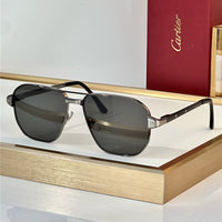 Cartier Exception POLARISED CT0424S 001 Sunglasses Pilot 59-15-140 ✨