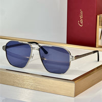 Cartier Exception POLARISED CT0424S 001 Sunglasses Pilot 59-15-140 ✨