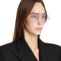 Gucci GG1654S 012 Aviator Oversized Sunglasses 🇮🇹