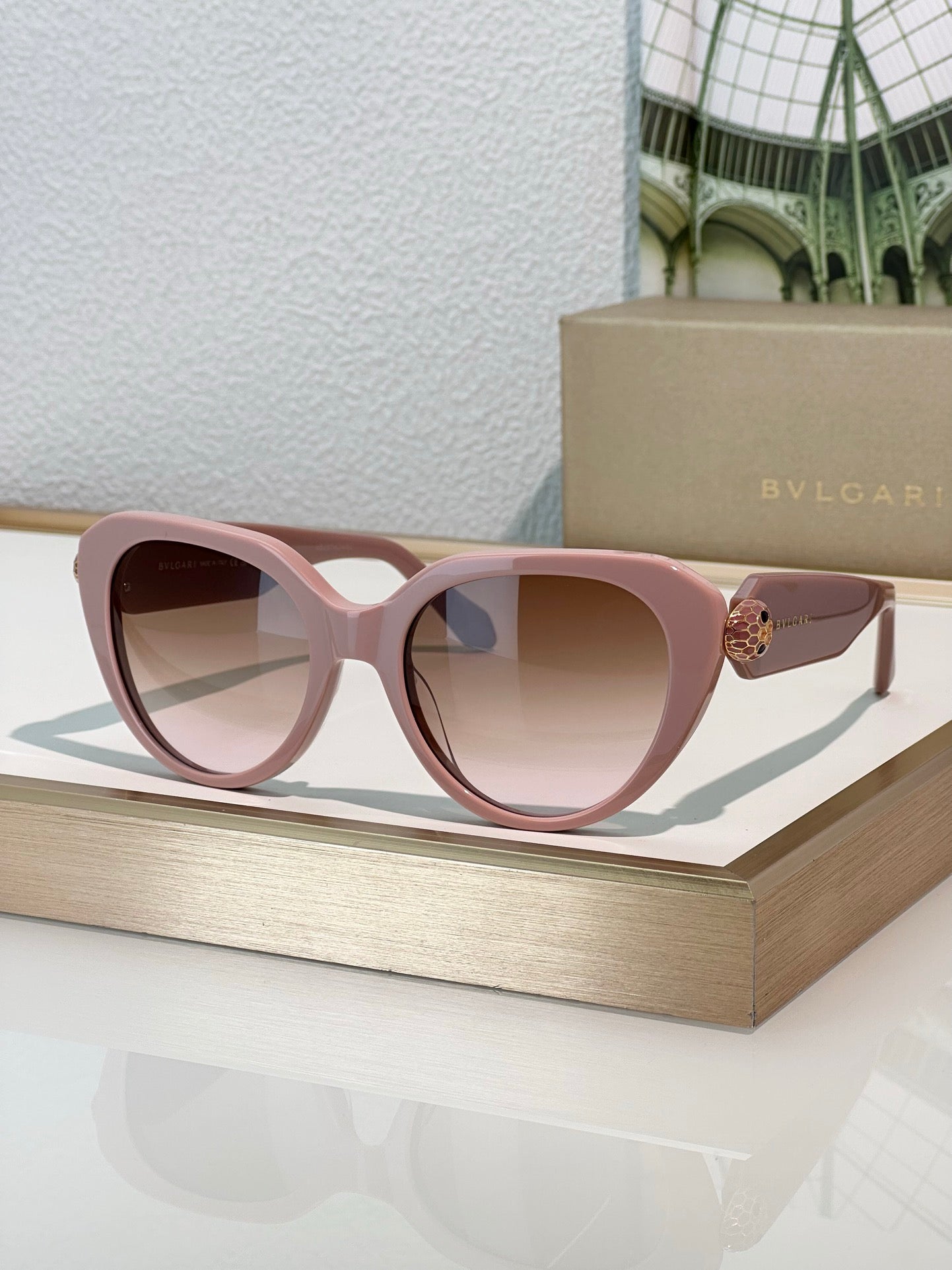 BVLGARI Bvlgari Serpenti BV50003I 001 Serpenti 51MM Cat-Eye Women's Sunglasses ✨