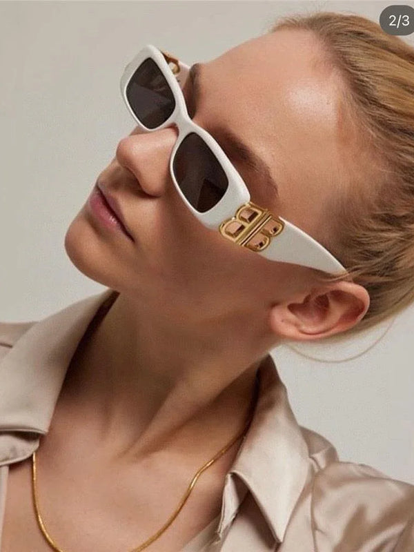 Balenciaga Eyewear BA 0096S  rectangle-frame sunglasses Unisex🖤