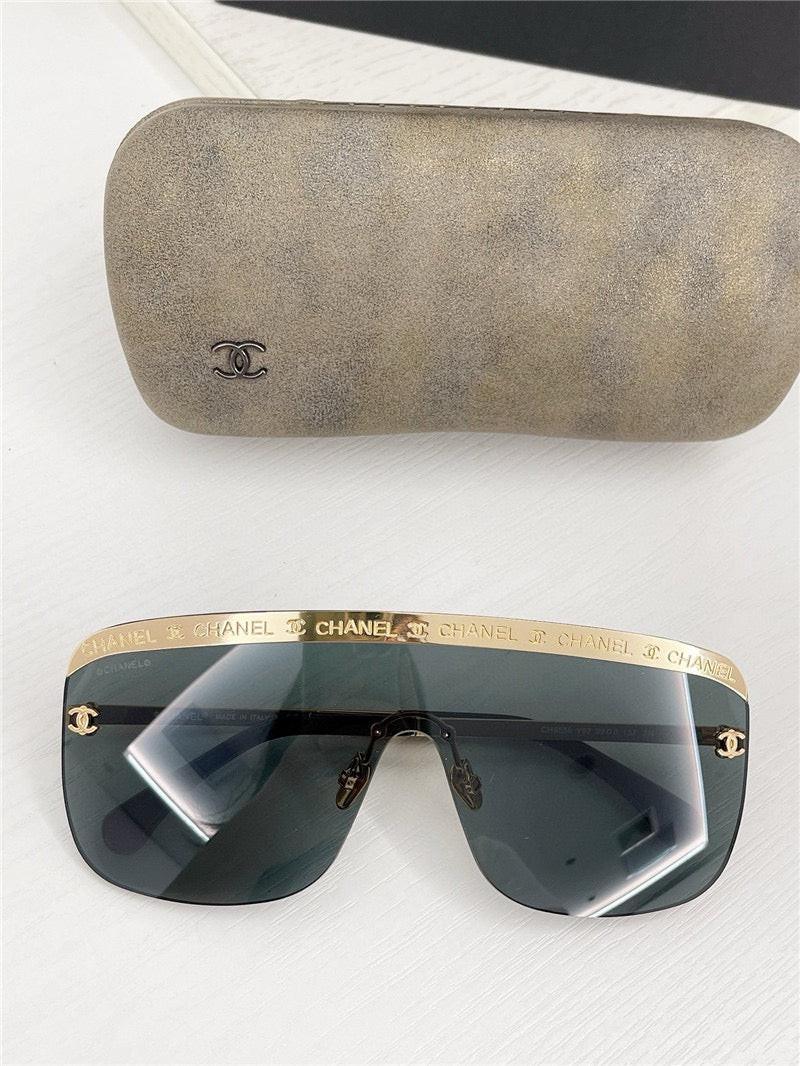 CHANEL 9156 SHIELD SUNGLASSES CHANEL Sunglasses: Shield Sunglasses, nylon — Fashion | CHANEL main image 4
