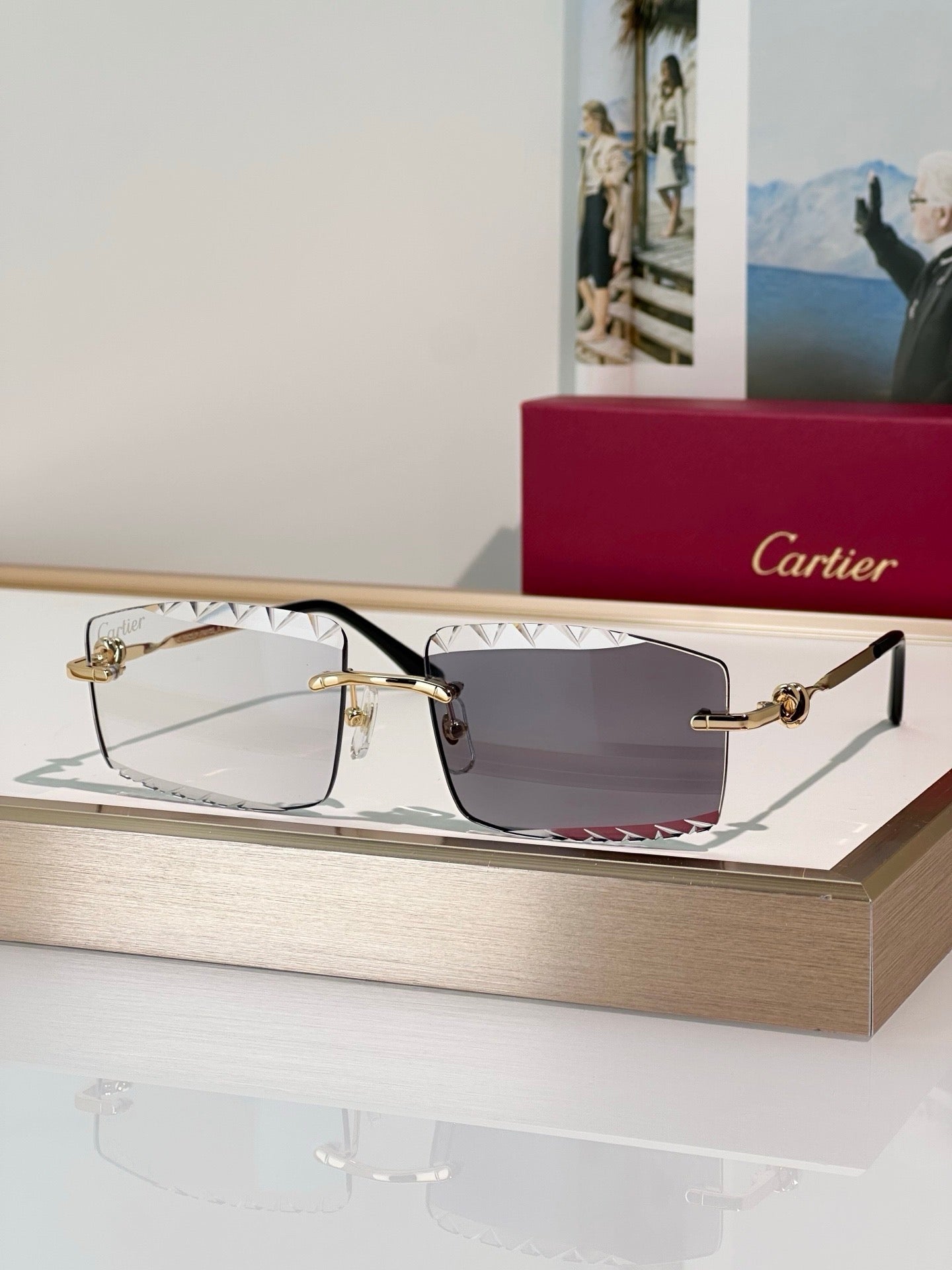Cartier CLASSIC C DE CARTIER MOTIF CT0916 Sunglasses 🐆 - onlinechics.com