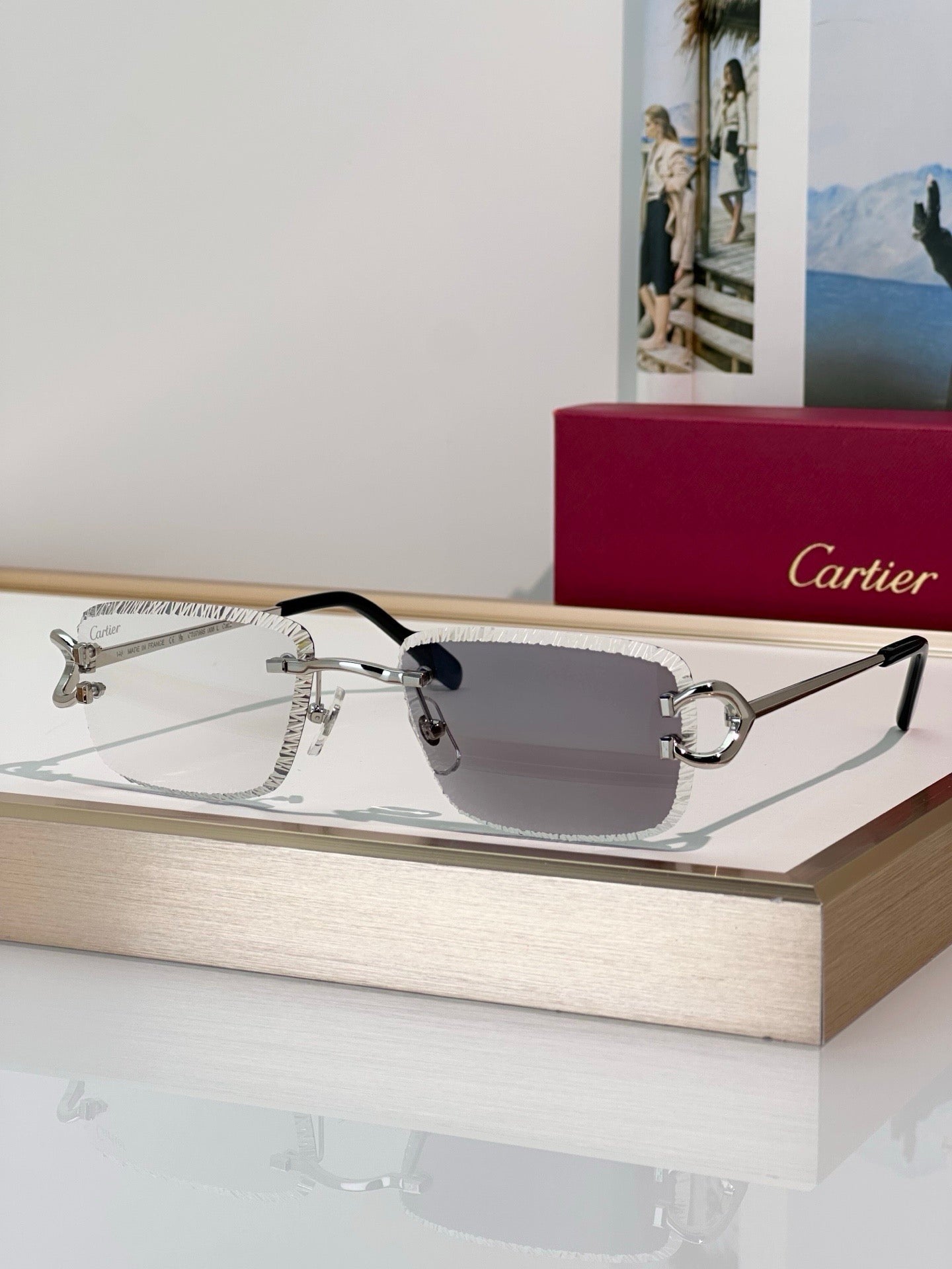 -  Cartier CLASSIC C DE CARTIER MOTIF CT0799 Sunglasses-Photochromic Glasses 🐆 - onlinechics.com