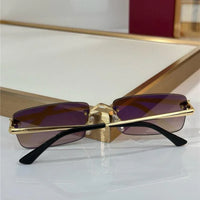 '- Cartier CT0598S 001 Première de Cartier Rectangle Shape Sunglasses NEW 🐆