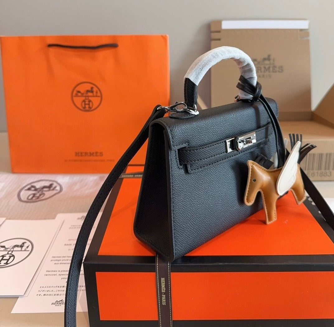 HERMES Hermès Kelly Sellier 20  Epsom Palladium Hardware✨ - onlinechics.com