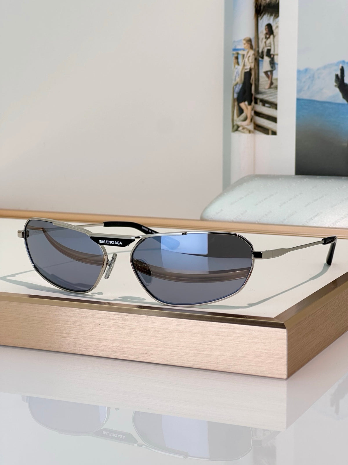 BALENCIAGA BB 0245S 001 Unisex Sunglasses ✨