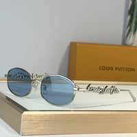 Louis Vuitton Z3193U LV Script Metal Round Sunglasses  ✨