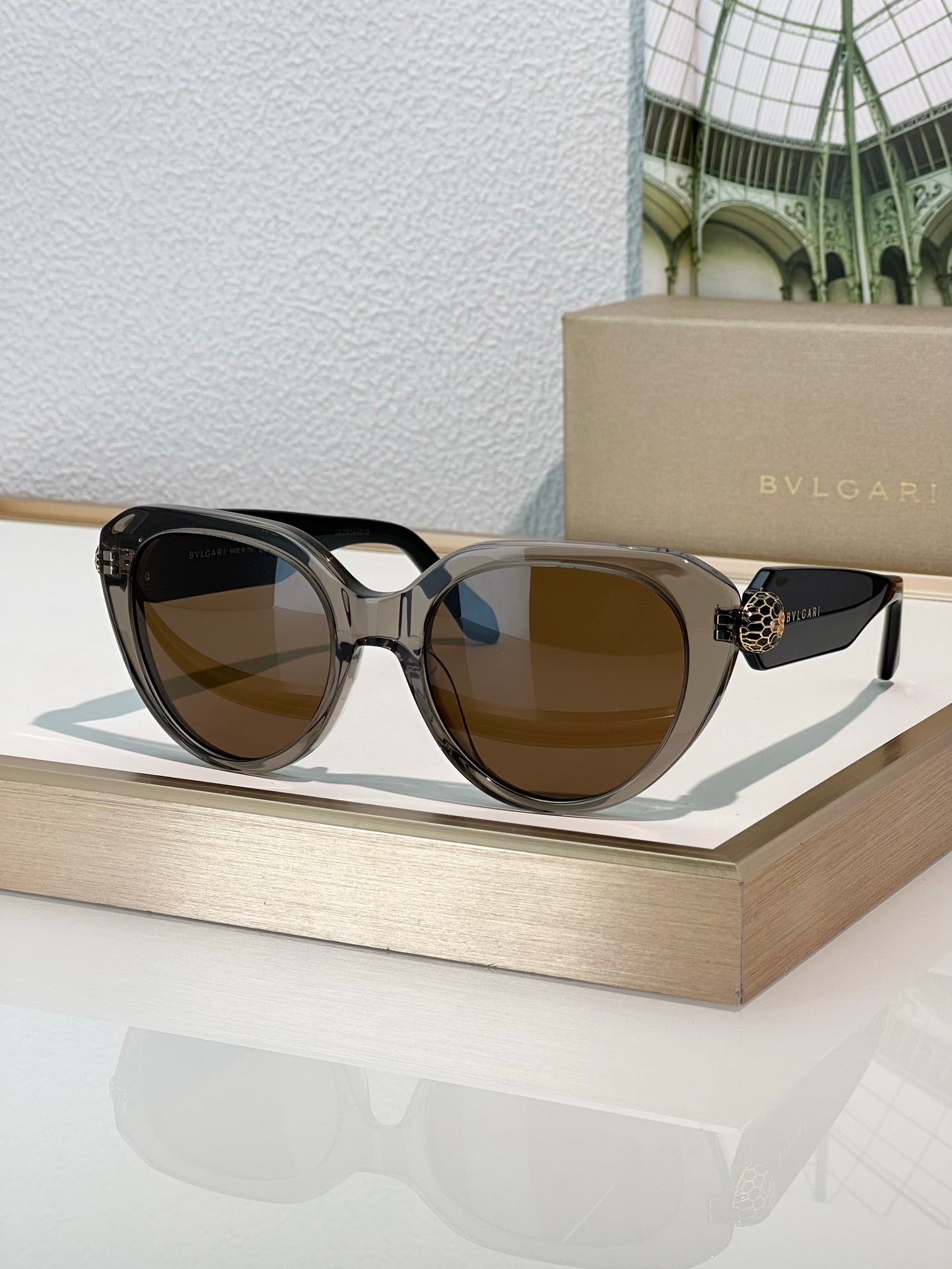 BVLGARI Bvlgari Serpenti BV50003I 001 Serpenti 51MM Cat-Eye Women's Sunglasses ✨