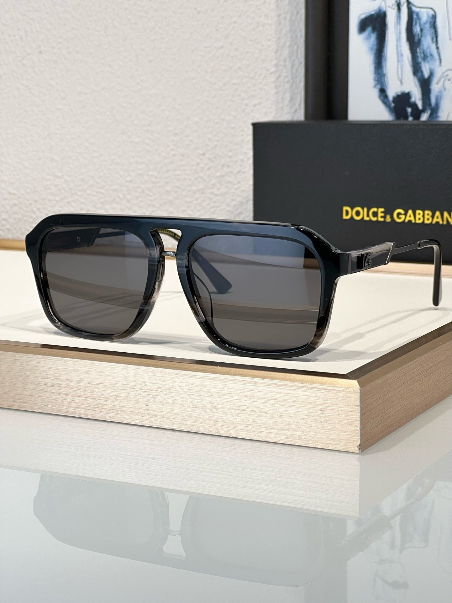 Dolce & Gabbana DG 8896 61mm Polarized Square Men's Sunglasses ✨