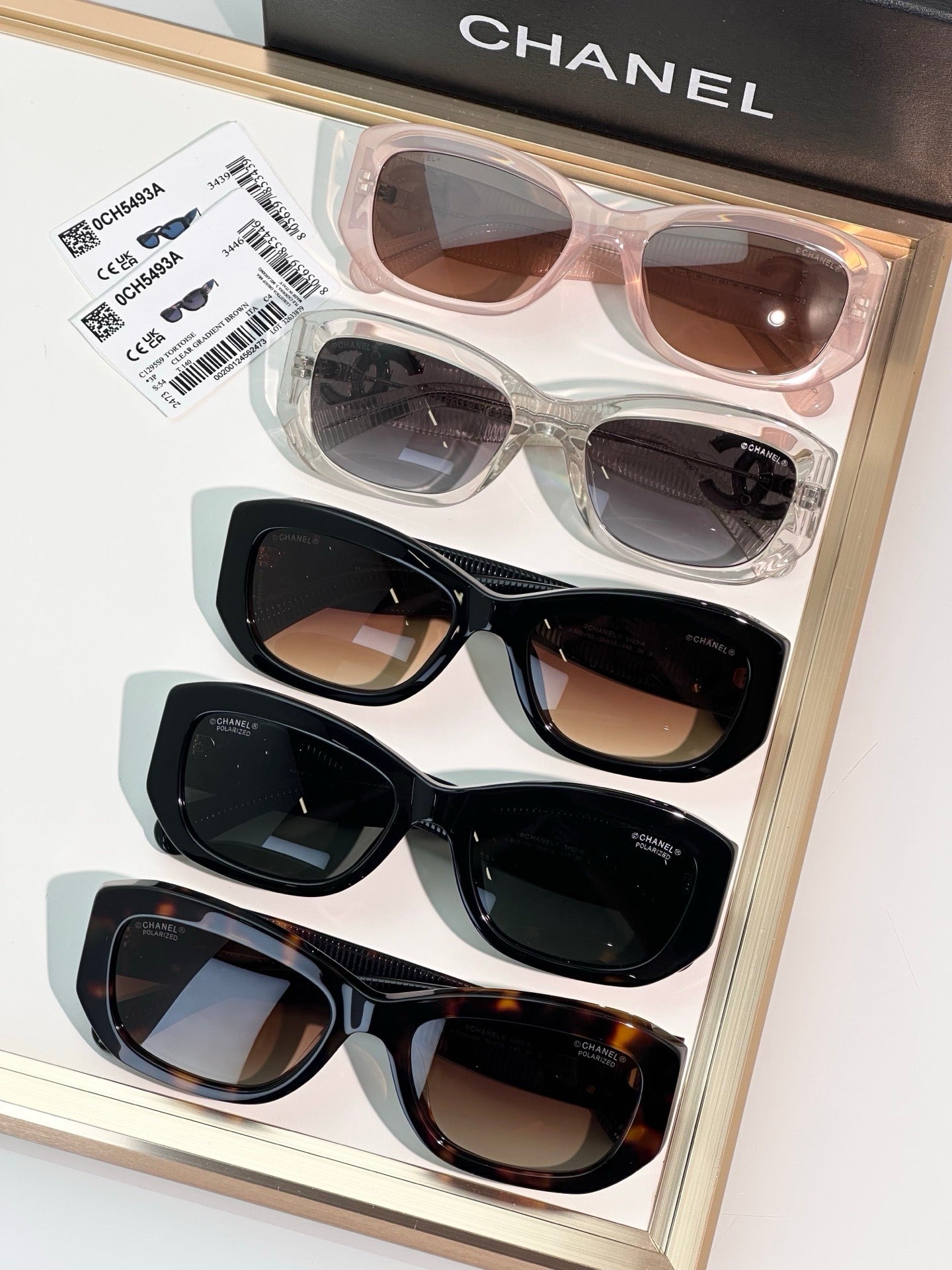 CHANEL 5493 RECTANGLE SUNGLASSES - Chanel Eyewear  🖤 - onlinechics.com