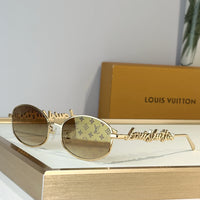 Louis Vuitton Z3193U LV Script Metal Round Sunglasses  ✨
