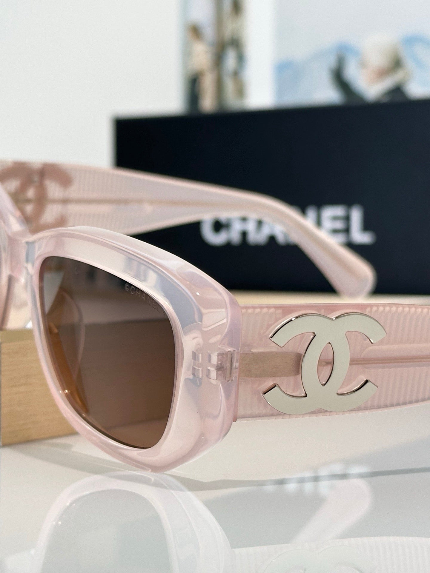 CHANEL 5493 RECTANGLE SUNGLASSES - Chanel Eyewear  🖤 - onlinechics.com