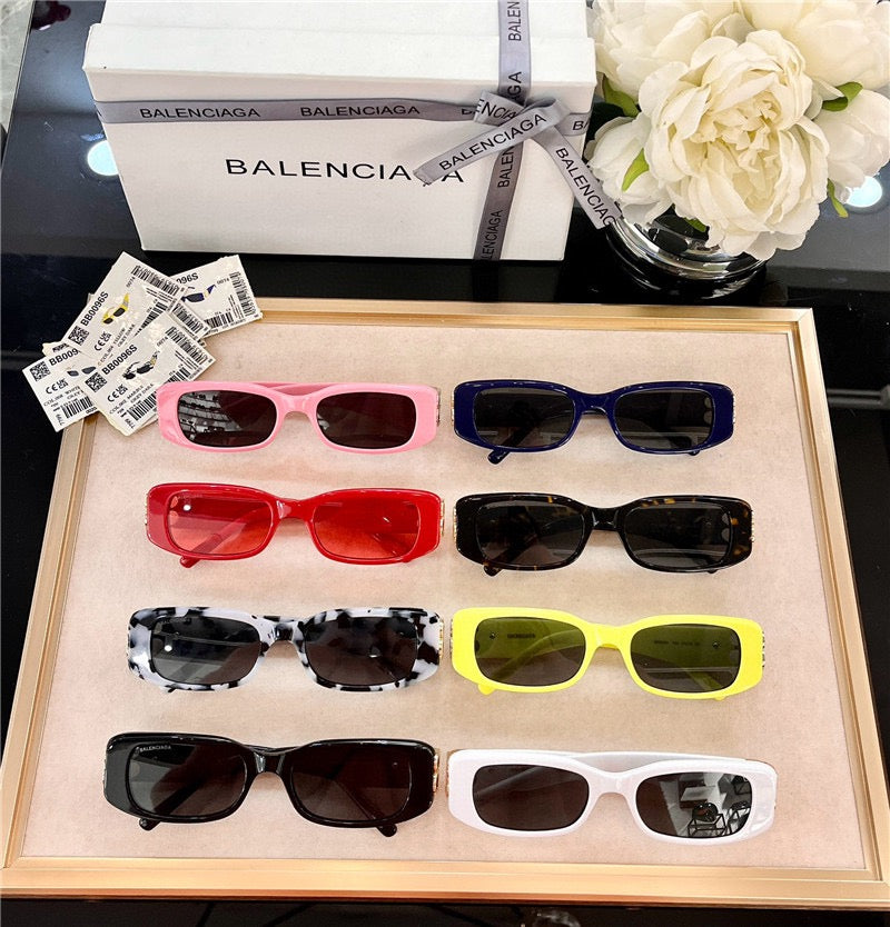 Balenciaga Eyewear BA 0096S  rectangle-frame sunglasses Unisex🖤