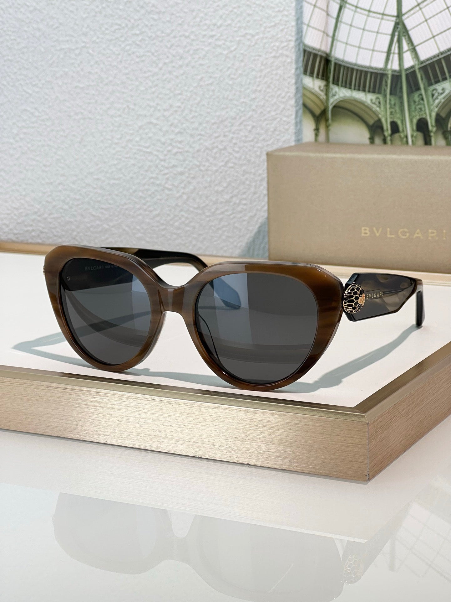 BVLGARI Bvlgari Serpenti BV50003I 001 Serpenti 51MM Cat-Eye Women's Sunglasses ✨