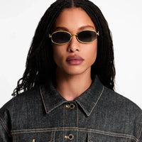 Louis Vuitton Z3193U LV Script Metal Round Sunglasses  ✨