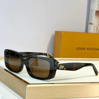 Louis Vuitton Z3165U LV Script Low Rectangle Sunglasses  ✨