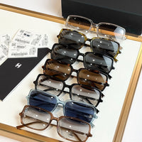 CHANEL 5043 Coco Mark Sunglasses Brown 55mm Square Chanel Eyewear  🖤
