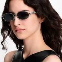 Louis Vuitton Z3193U LV Script Metal Round Sunglasses  ✨