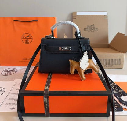 HERMES Hermès Kelly Sellier 20  Epsom Palladium Hardware✨ - onlinechics.com