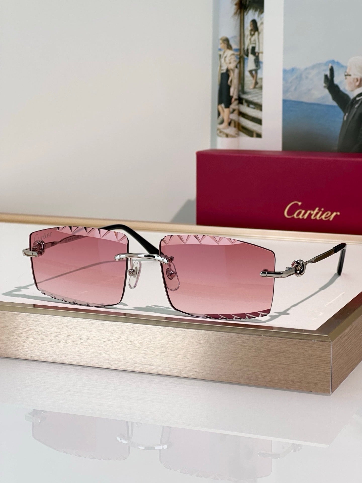Cartier CLASSIC C DE CARTIER MOTIF CT0916 Sunglasses 🐆 - onlinechics.com