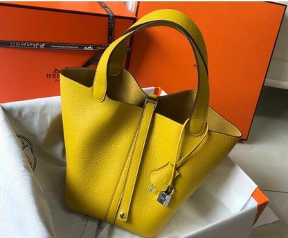 HERMES Hermes Picotin Lock Bag 18cm/22cm Taurillon Clemence Leather  ✨ - onlinechics.com