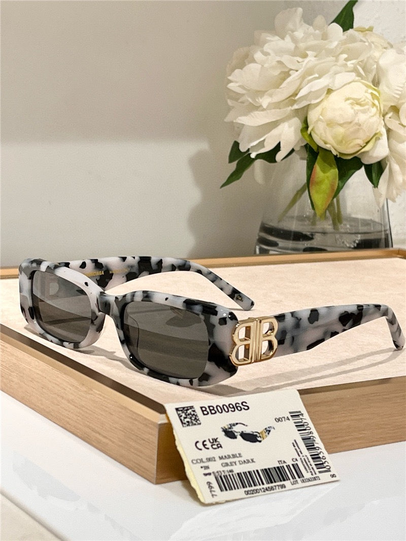 Balenciaga Eyewear BA 0096S  rectangle-frame sunglasses Unisex🖤