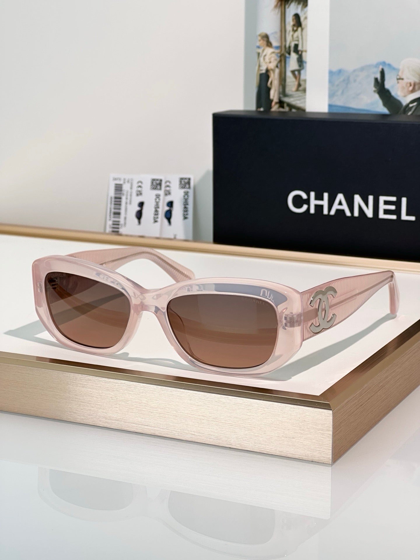 CHANEL 5493 RECTANGLE SUNGLASSES - Chanel Eyewear  🖤 - onlinechics.com