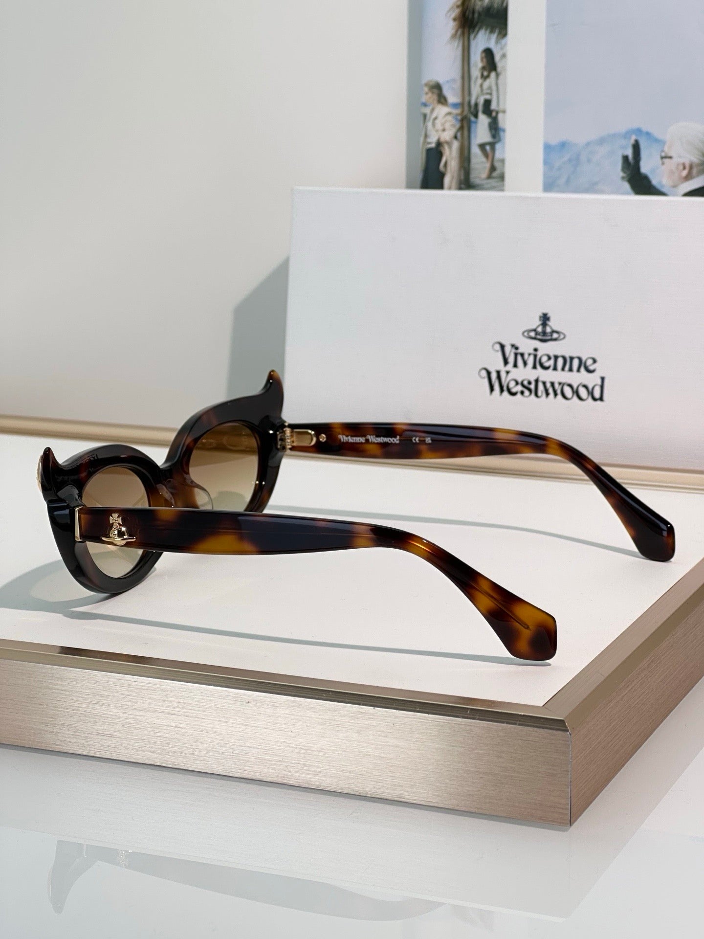 Vivienne Westwood SOO Sunglassess 5099  Little devil horn Saturn Logo cat's eye ✨