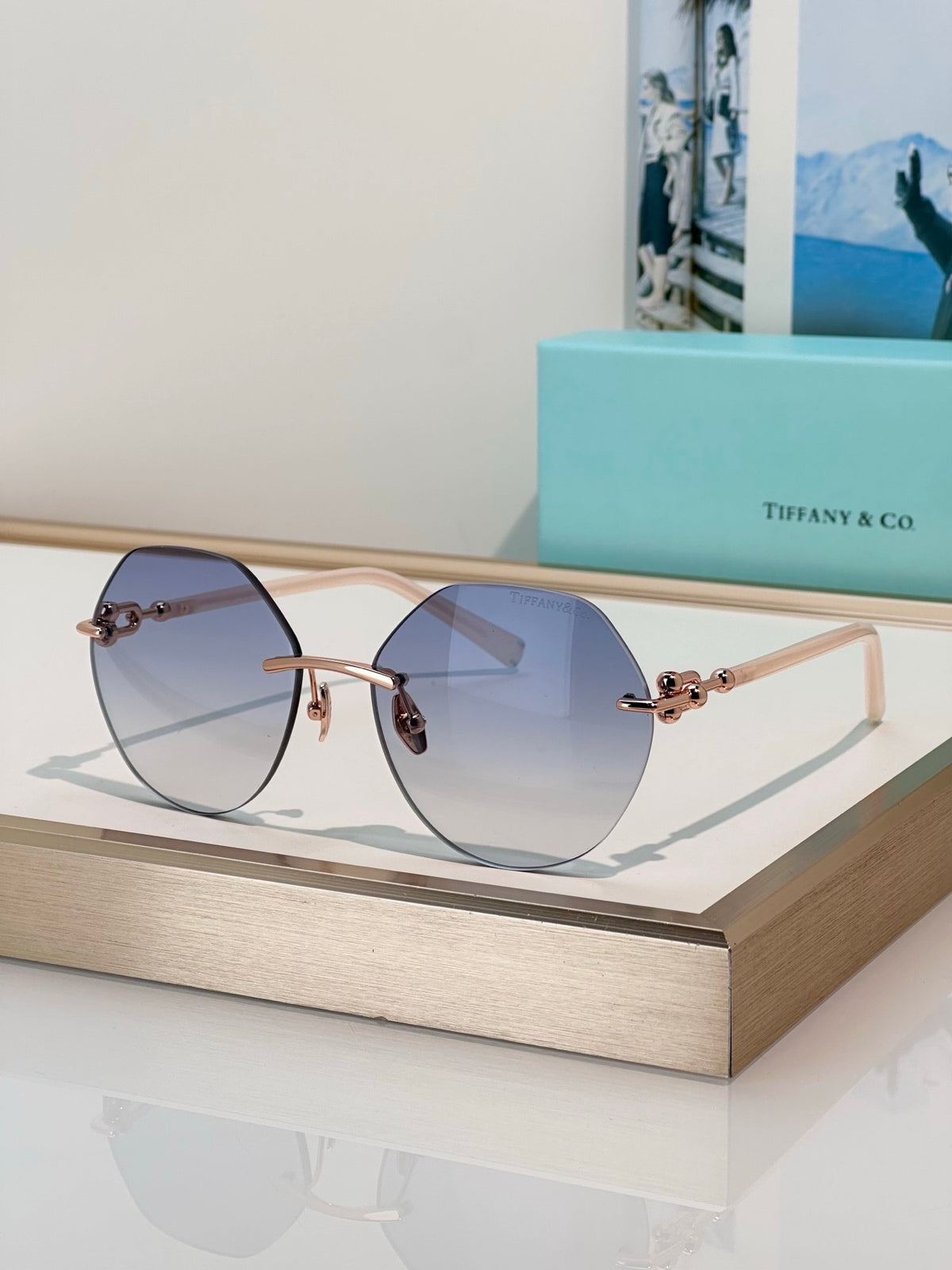 TIFFANY Tiffany & Co. TF3123 Women’s Rimless Sunglasses  ✨