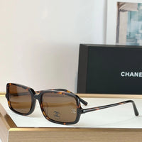 CHANEL 5043 Coco Mark Sunglasses Brown 55mm Square Chanel Eyewear  🖤