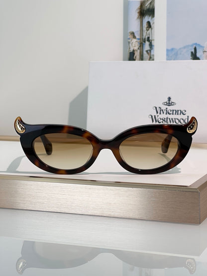 Vivienne Westwood SOO Sunglassess 5099  Little devil horn Saturn Logo cat's eye ✨
