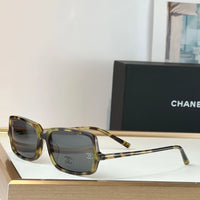 CHANEL 5043 Coco Mark Sunglasses Brown 55mm Square Chanel Eyewear  🖤