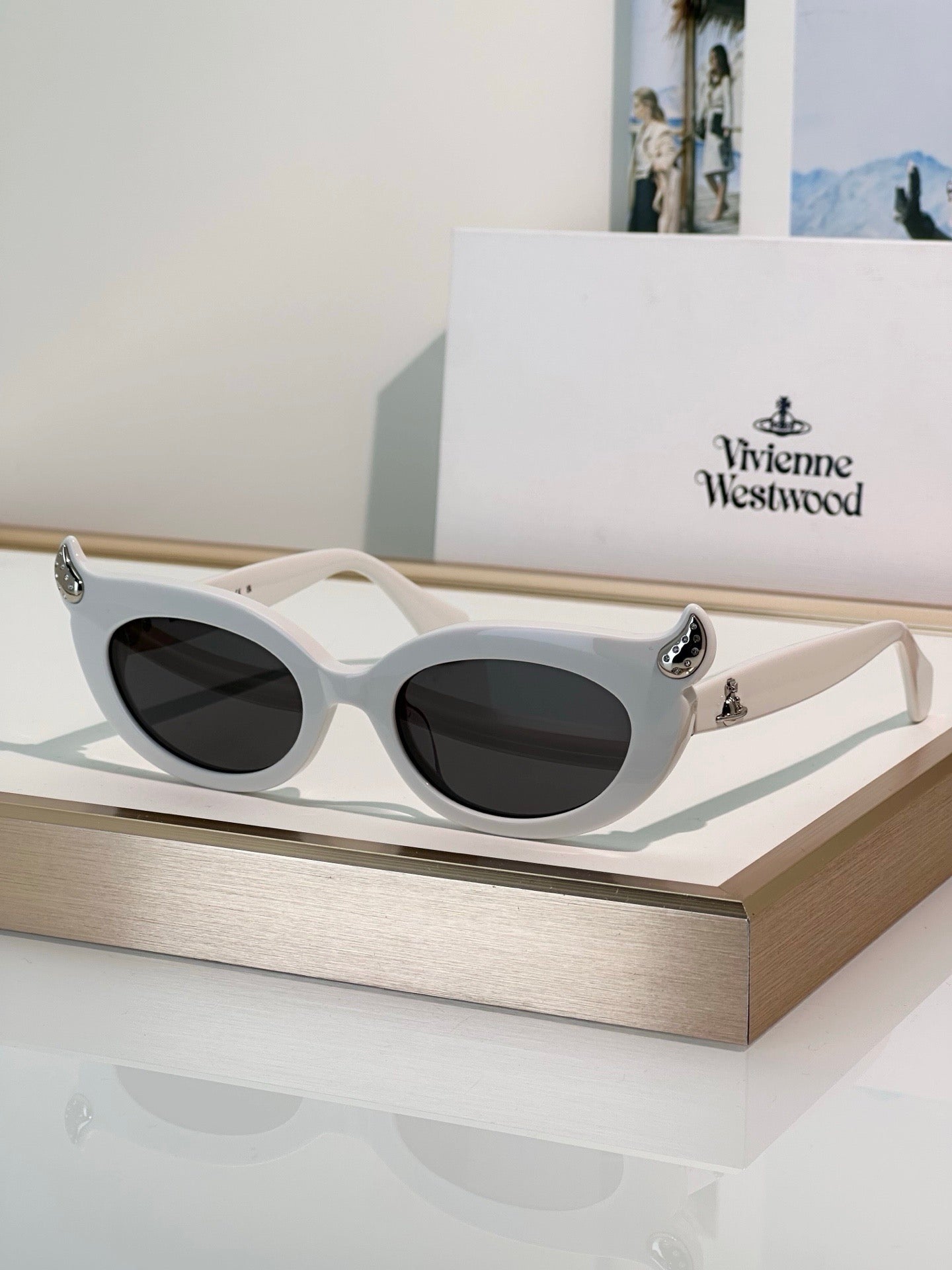 Vivienne Westwood SOO Sunglassess 5099  Little devil horn Saturn Logo cat's eye ✨