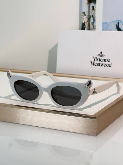 Vivienne Westwood SOO Sunglassess 5099  Little devil horn Saturn Logo cat's eye ✨
