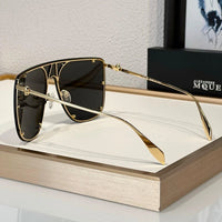 Alexander McQueen AM0313S - 002 GOLD | SUNGLASSES UNISEX 💀