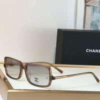 CHANEL 5043 Coco Mark Sunglasses Brown 55mm Square Chanel Eyewear  🖤